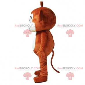 Mascote macaquinho marrom - Redbrokoly.com