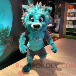 Turkis hyæne maskot kostume...