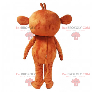 Lille brun abe maskot - Redbrokoly.com