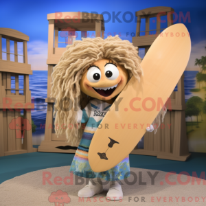 Tan Surfboard maskot...
