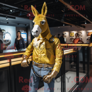 Gold Donkey maskot...