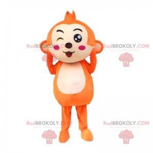 Liten oransje ape maskot - Redbrokoly.com