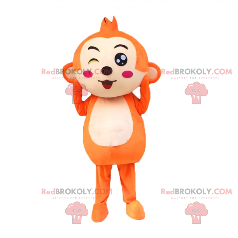 Kleines orangefarbenes Affenmaskottchen - Redbrokoly.com Kleines orangefarbenes Affenmaskottchen - Redbrokoly.com