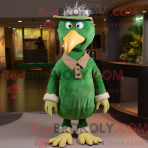 Green Turkey mascot costume...