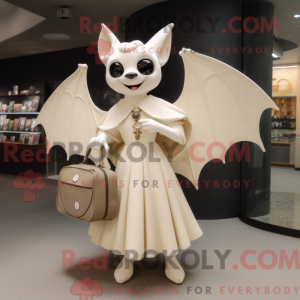 Cream Bat mascot costume...