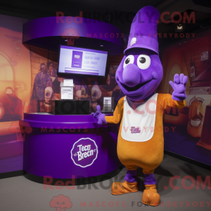 Disfraz de mascota Purple...