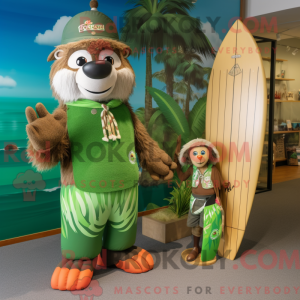 Forest Green Chief mascot...