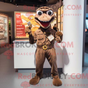 Brown Snake-mascottekostuum...