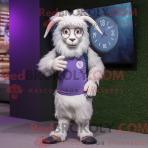 Lavender Angora Goat maskot...