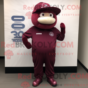 Maroon Pho maskot kostume...