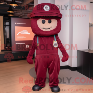 Maroon Pho maskot kostume...