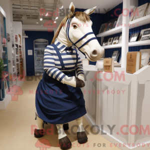 Navy Quagga maskot kostume...