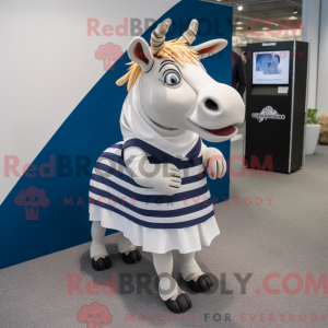 Navy Quagga maskot kostume...