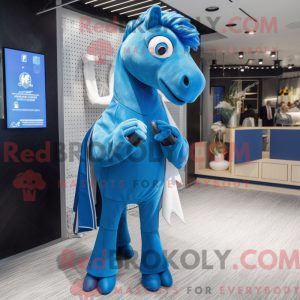 Maskottchenkostüm Blaues...
