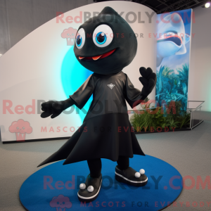 Black Ray maskot kostume...
