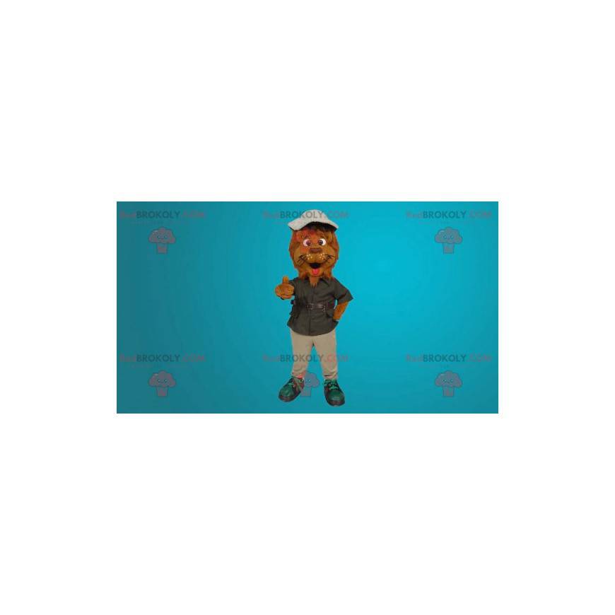 Lví hnědý tygr maskot - Redbrokoly.com Lví hnědý tygr maskot - Redbrokoly.com