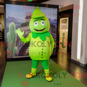 Lime Green Spinach mascot...