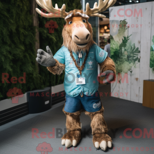 Irish Elk maskot kostym...