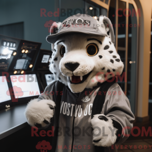 Gray Cheetah mascot costume...