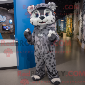 Grauer Gepard Maskottchen...