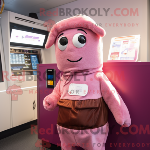 Pink Chocolate Bar maskot...