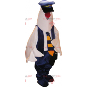 Mascotte de pigeon en tenue de policier - Redbrokoly.com