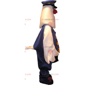 Duva maskot klädd som en polis - Redbrokoly.com