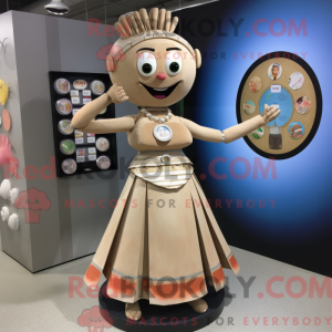 Tan Plate Spinner mascot...