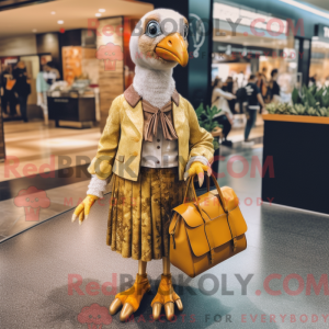 Gold Guinea Fowl mascot...