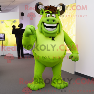 Postava maskota Lime Green...