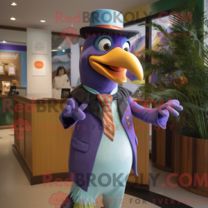 Lavendel Toucan maskot...