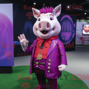 Disfraz de mascota Magenta...