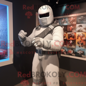 Sølv Gi Joe maskot kostume...