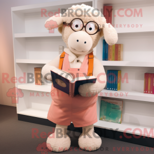 Peach Sheep maskot kostume...