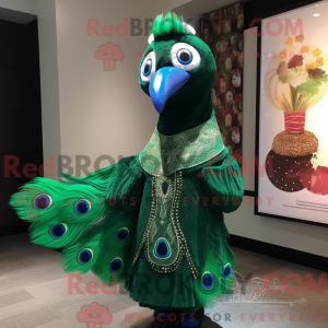 Forest Green Peacock mascot...
