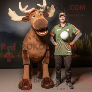 Brown Irish Elk mascot...
