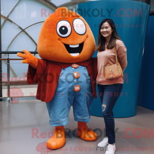 Rust Mandarin maskot drakt...