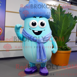 Sky Blue Turnip mascotte...