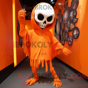 Oranje schedel...