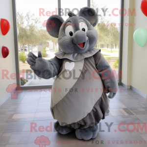 Maskottchenkostüm Gray...