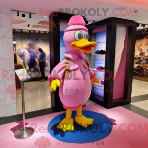 Pink Muscovy Duck maskot...