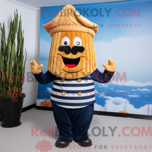 Navy pommes frites maskot...