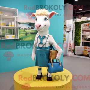 Cyan Boer Goat Maskottchen...