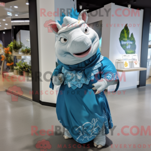 Nashorn-Maskottchen-Kostüm...