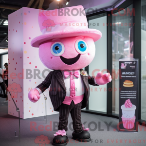 Pink Cupcake maskot kostume...