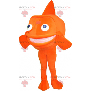 Mascotte de poisson orange - Redbrokoly.com