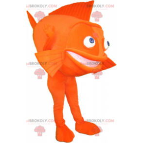 Mascotte de poisson orange - Redbrokoly.com