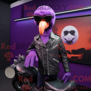 Purple Flamingo mascot...