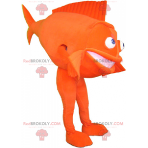 Mascotte de poisson orange - Redbrokoly.com