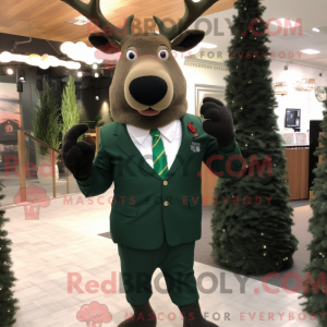 Forest Green Elk mascot...